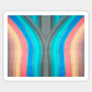 Stripes Symmetry Abstract Art Sticker